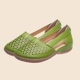 thumbnail image 5 of FRSASU Women's Summer Sandals New Hollow Out Vintage Slip On Casual Sandals Comfy Mary Jane Shoes for Women Green, 5 of 8