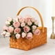 thumbnail image 4 of Ramo de Rosas Artificiales Pequeñas y Frescas para Decoración de Bodas | 6 Flores de Plástico Rosa de 37 Cm | Ramo para Accesorios de Fotografía, 4 of 6