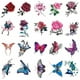 thumbnail image 1 of Pegatinas de tatuaje, tatuaje temporal para hombres, mujeres y adultos, pegatinas de rosas, pegatinas con impresión a color, pegatinas de tatuaje, 1 of 3
