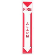 JESSUP FS-7520-F-201 FIRE SIGN- GLOW IN THE DARK- PEEL AND STICK- RED
