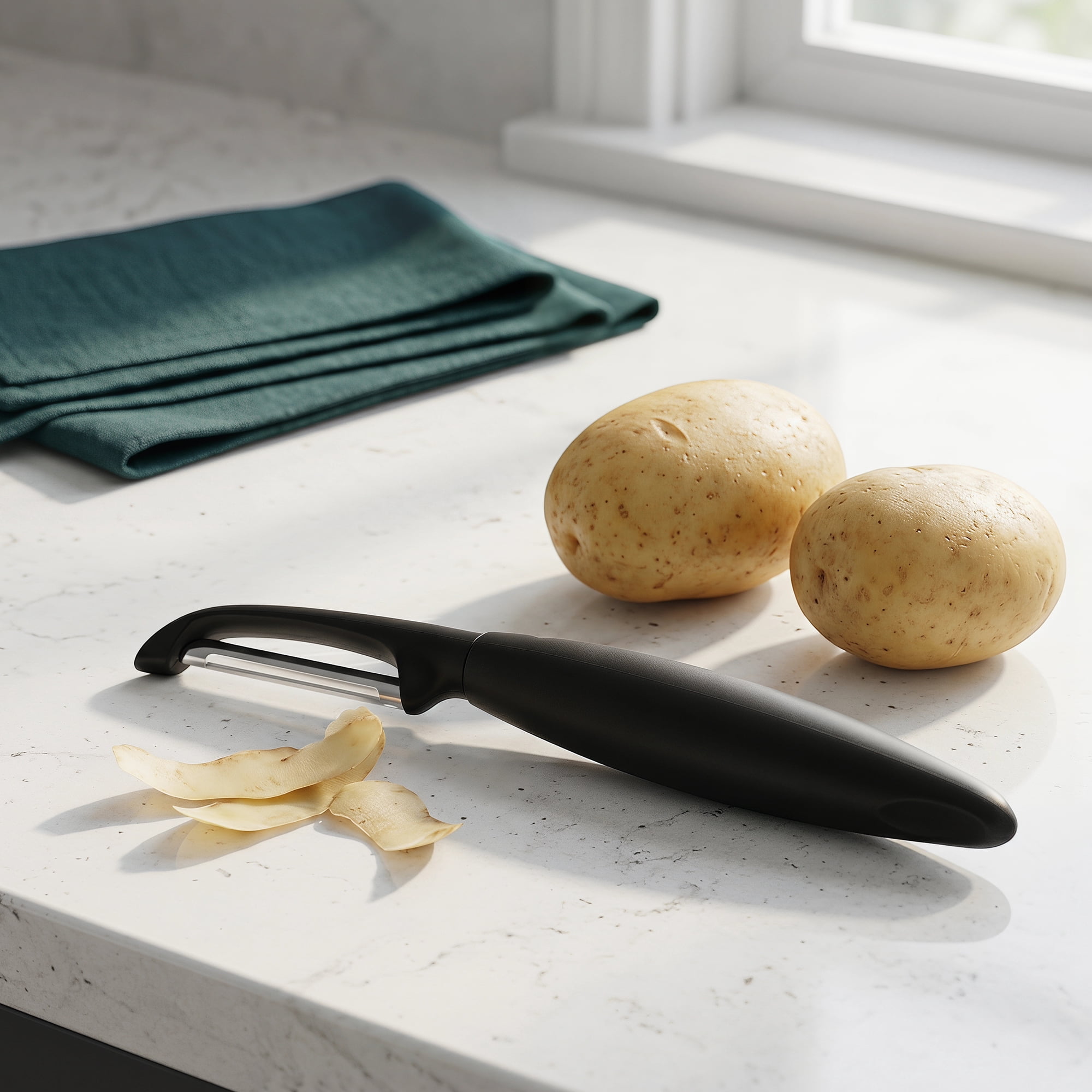 Unique Bargains Stainless Steel Vegetable Classic Y Frame Potato Peeler 7.5" x 0.8"