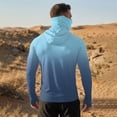 thumbnail image 6 of Trgacdwlo S-4XL Gradient Mens UPF 50+ Sun Protection Hoodie Raglan Long Sleeve Thumb Hole Mens Rash Guard with Face Mask Fishing Shirt Men, 6 of 10
