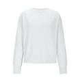 thumbnail image 5 of TRUBKH Women's Sweaters Long Sleeve Shirts Crewneck Tops Lightweight Sweaters for Women Knit Tops for Women Lightweight Sweater Fall Casual Sweater Plus Size Tunic Tops Blouse Womens Tops White S, 5 of 6