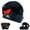 Black, variant on Geemuslly Adult Full-Face Motorcycle Helmet with DIY LED Screen,DOT Approved,Visibility LED Display Smart APP Controlled DIY Helmets for Men and Women