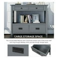 thumbnail image 5 of 36" Console Table Sofa Table with 4 Drawers and Storage Shelf Narrow Long Sofa Entryway Table for Living Room Entryway Hallway,Gray, 5 of 15