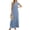 Light Blue, variant on Paiwinds Women's Minimalist Pleated Shift Dress, Sleeveless Round Neck Casual Long Dress for Daily Style, Casual Parties