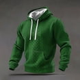 thumbnail image 2 of Ceisia Men's St. Patrick's Day Printed Loose-Fit Hooded Sweatshirts | Holiday Celebration Fashion Piece Green M Gifts, 2 of 4