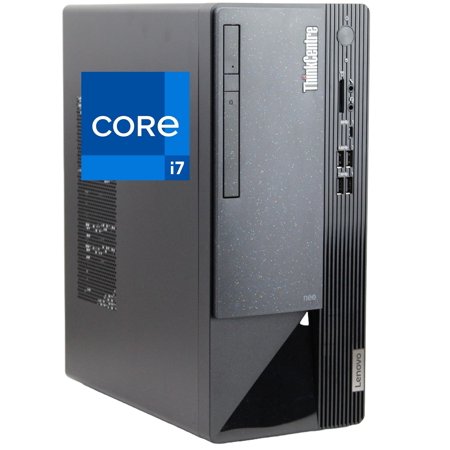 Lenovo ThinkCentre Neo 50 Gen 3 Desktop Computer - Intel i7-12700K, 32GB Ram, 1TB NVMe SSD, AC Wi-Fi, Bluetooth, VGA, DisplayPort, HDMI, DVD-RW, USB Type-C - Windows 11 Pro, Black