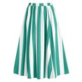 thumbnail image 4 of Women's Tennis Skirts Women Summer Striped High Waisted A Line Elastic Waist Flowy Ankle Beach Skirt Green XXL, 4 of 4
