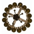 thumbnail image 4 of Meyda Tiffany 168490 Tuscan Vineyard 5 Light 19" Wide Semi-Flush Drum Ceiling Fixture -, 4 of 7