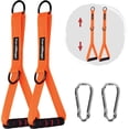 thumbnail image 1 of Poignées de Trahoo-Entraînement pour Machine à Câbles, Poignées d'Exercice Réglables Attaches de Câbles pour Gym et Bandes de Résistance, Poignées de Traction Accessoires d'Entraînement, Orange, 1 of 4