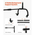 thumbnail image 4 of KFFKFF Backdrop Stand with Wheels, 7 x 10 ft Adjustable Photo Backdrop Stand Kit, Moveable Background Backdrop Stand, Heavy Duty Projector Screen Stand, 4 of 9