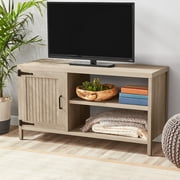 Mainstays Farmhouse TV Stand for TVs up to 50", Rustic Gray