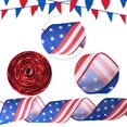 thumbnail image 3 of CNKOO 6M Independence Day Decorations Color Rinting Ribbon Decoration Color Ribbon, 3 of 6