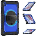 thumbnail image 2 of For Samsung Galaxy Tab A7 Lite Case 8.7 inch, 360 Rotating Shockproof Cover with Stand, Screen Protector, Shoulder Strap (2021, SM-T220/T225/T227), Dark Blue PC, 2 of 7