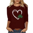 thumbnail image 3 of TaTaai Womens Saint Patricks Day Tshirt Celtic Knot Print Short Sleeve Relaxed Fit Round Neck Casual Top Lightweight Soft Cotton Gift, 3 of 7