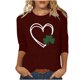 thumbnail image 3 of TaTaai Womens Saint Patricks Day Tshirt Celtic Knot Print Short Sleeve Relaxed Fit Round Neck Casual Top Lightweight Soft Cotton Gift, 3 of 7