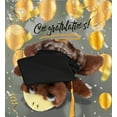thumbnail image 3 of DolliBu Brown Sea Turtle Graduation Plush Toy - Super Soft Sea Turtle Graduation Stuffed Animal Dress Up with Gown and Cap with Tassel Outfit - Reward Celebration Grad Gift - 7 Inch, 3 of 8