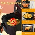 thumbnail image 6 of TEXIJUSO Silicone Air Fryer Liners, 2Pack Square Air Fryer Basket Tray Airfryer Accessories Reusable Air Fryer Accessories Air Fryer Liners for Tower Ninja COSORI Tefal Philips Gourmia Airfryer, 6 of 14