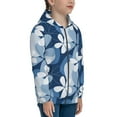 thumbnail image 5 of Naloa Flower Teenage Zipper Hoodie, Long Sleeve Zip Up Hoodies Casual Jackets Tops for 7-12 Years-Medium, 5 of 6