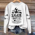 thumbnail image 2 of Fgnfyis Chandail en Molleton Graphique Humour Halloween pour Femmes Col Rond Chandail Doux Manches Longues Blanc m, 2 of 3