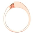 thumbnail image 4 of Solitaire Engagement Ring for Women - 2ct Natural Morganite in 18K Rose Gold Promise Ring, 4 of 6