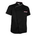thumbnail image 1 of Chaqueta de Chef Sunnimix Mangas Cortas Negro M, 1 of 8