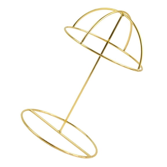 UPOUART Golden Metal Hat Display Holder for Storage with Curved Perfect for Home or Shop Use