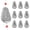 0.5oz-15pcs, variant on No-Roll Fishing Sinkers | Flat Inline No-Snag Weights for Saltwater Surf Fishing & Catfish Rigs