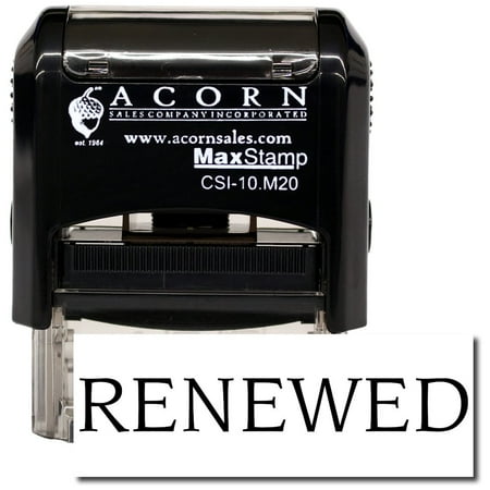 Self-Inking Renewed Stamp with Pink Ink