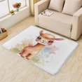 thumbnail image 2 of Alpaca Rugs for Bedroom - Washable Rugs Alpaca Rug & Home Decor, 2x3 Area Rug, Kids Girls Cute Rugs for Entryway, Non Slip Low Pile Small Indoor Door Mat, Cartoon Watercolor Animal Carpet, 2 of 7