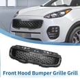 thumbnail image 2 of Unique Bargains Front Upper Hood Bumper Grille Grill for Kia Sportage 17-19 Front Bumper Kidney Grille Grill Honeycombs, 2 of 7