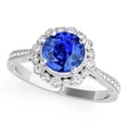 thumbnail image 5 of Mauli Jewels Rings for Women 1.05 Carat Diamond Tanzanite Ring 4-prong 10k Yellow Gold, 5 of 7