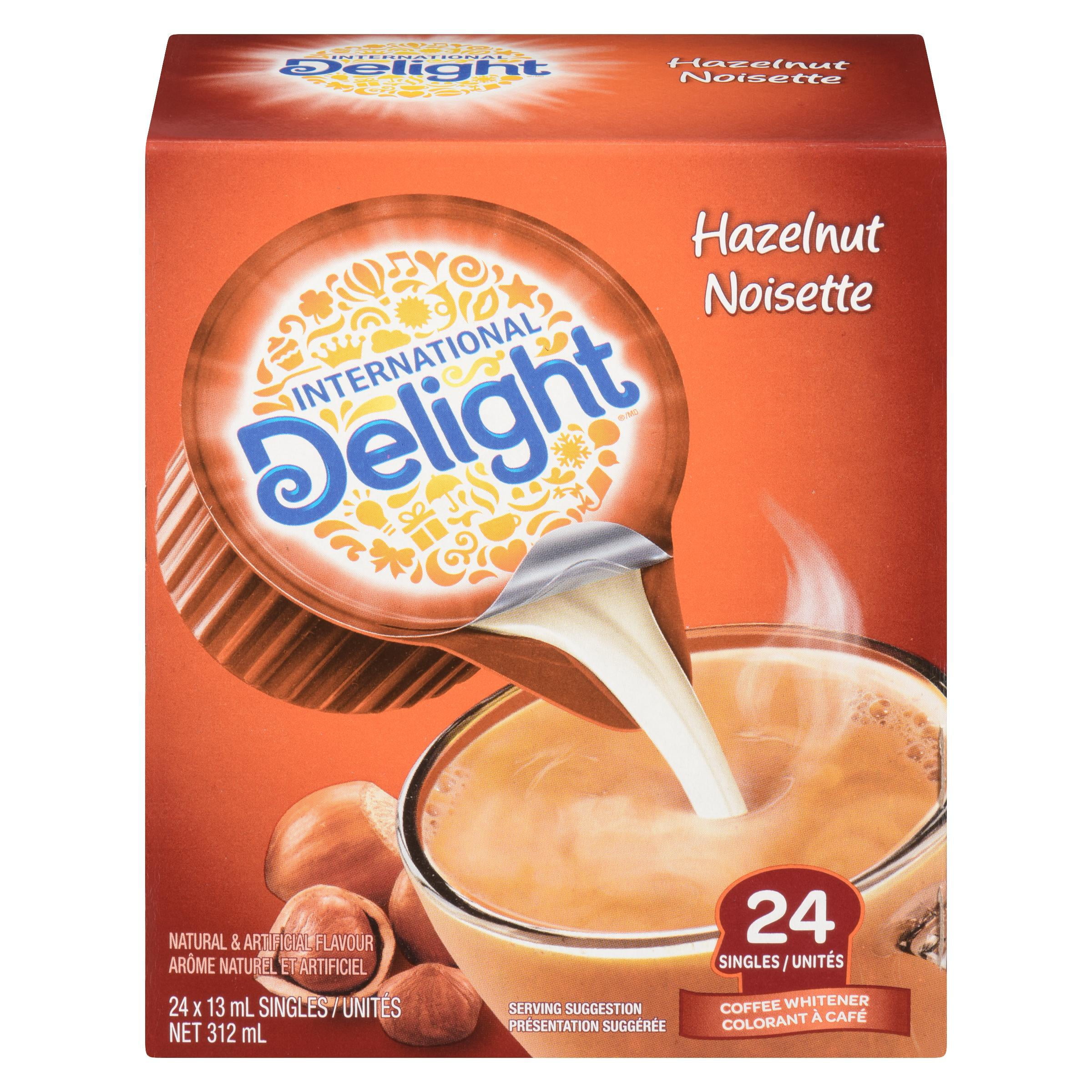 International Delight Coffee Creamer, Hazelnut Portion Cups, 24 Pack