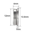 thumbnail image 3 of Unique Bargains SF604ZZ 4x12x4mm Roulements à Billes à Brides en Acier Inoxydable, 3 of 5