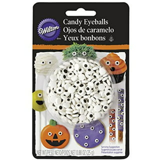 Wilton Edible Black and White Candy Eyeball Sprinkles, 0.88 oz. 