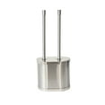 thumbnail image 2 of Better Homes & Gardens Metal Toilet Bowl Brush and Plunger Set, Brushed Nickel, 2 of 6