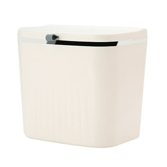 Wuztai Deals 90% off Hanging Trash Can With Lid, Kitchen Cabinet Door Hanging Trash Can Cover Cabinet Trash Can Door Hanging Trash Can Under Sink Door Trash Can RV Bathroom Clearance