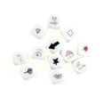 thumbnail image 4 of 50 Pcs 16MM Blank White Dice Set Acrylic Rounded D6 Dice Cubes for Game, Party, Fun, DIY Sticker and Math Teaching, 4 of 7