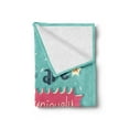 thumbnail image 2 of Book Soft Flannel Fleece Throw Blanket, Books are a Uniquely Portable Magic Inspirational Writing Print in Pastel Colors, Cozy Plush for Indoor and Outdoor Use, 50" x 70", Multicolor, by Ambesonne, 2 of 5