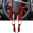 thumbnail image 1 of Real Bright Soft Car Interior Carbon Fiber Sticker DecorationRed Carbon Fiber Interior Steering Wheel Cover For Toyota Tacoma Type BAuto Car Protection Interior Accessories, 1 of 8