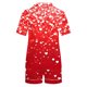 thumbnail image 4 of Juego de Pijama Suave para Mujeres Impreso de Pie Cuello Bolsillo Manga Corta Y Pantalones Cortos Verano, 4 of 9