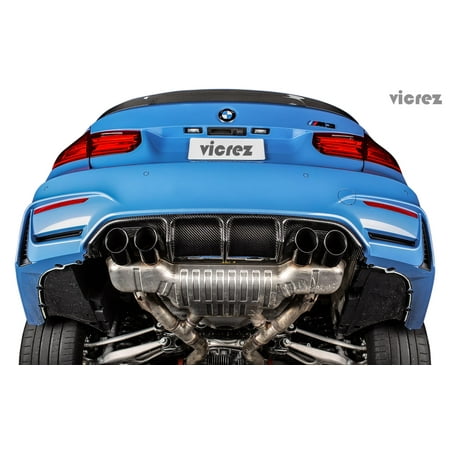 Vicrez BMW M4 F82 F83 / M3 F80 2014-2017 VZ1 Carbon Fiber Rear Diffuser - vz100425