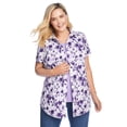 thumbnail image 3 of Woman Within Plus Size Petite Perfect Short Sleeve Shirt, 3 of 4