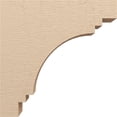 thumbnail image 3 of 7"W x 28"D x 28"H Thin Pescadero Rough Cedar Woodgrain TimberThane Corbel, Primed Tan, 3 of 6