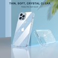 thumbnail image 4 of IBAOLEA Sparkly Glitter Case for iPhone 13 Pro Max 6.7 Inch with Screen Protector[2 Pack] + Camera Lens Protector[2 Pack], Soft Protective Clear Cases for Women Girls Cute Shockproof Bling Cover, 4 of 7
