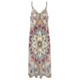 thumbnail image 4 of Kaleidoscope Mandala Colorful Floral Boho Sleeveless Dress for Women Clothing Female Women's Summer Skirt, 4 of 7