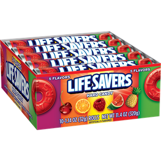 Life Savers 5 Flavors Christmas Hard Candy Storybook Gift Box