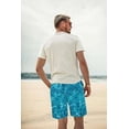thumbnail image 2 of JASGARDE Men's Swim Trunks Hawaii Series Pattern Fashionable Sports Beach Shorts with Pockets Size M-3XL, 2 of 5