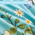thumbnail image 2 of RYNGHIPY Floral Comforter Set King Size Butterflies Leaf Print Bed Comforter Set for Women Men Microfiber Breathable Quilt Set (Blue, King), 2 of 7